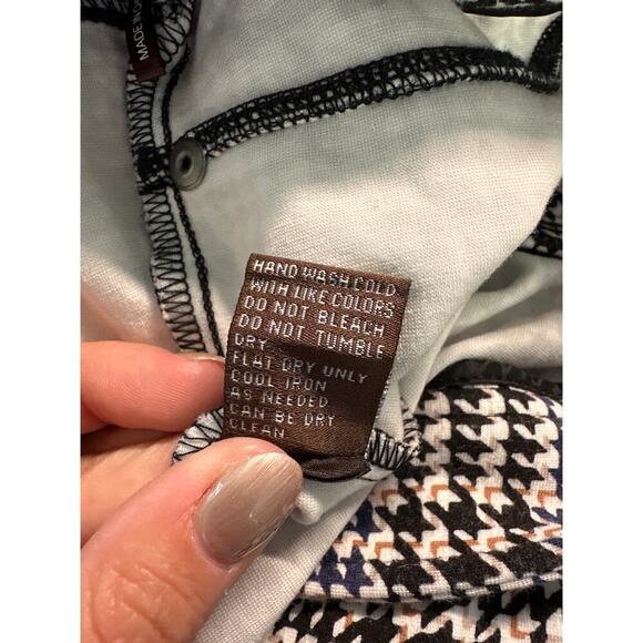 J. McLaughlin Becca Houndstooth Stretch Straight Ankle Pants, Size 2, EUC - Picture 6 of 7